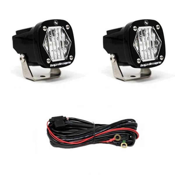 Baja Designs - S1 Wide Cornering LED Light with Mounting Bracket Pair Baja Designs