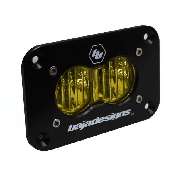 Baja Designs - S2 Sport LED Wide Cornering Amber Flush Mount Baja Designs