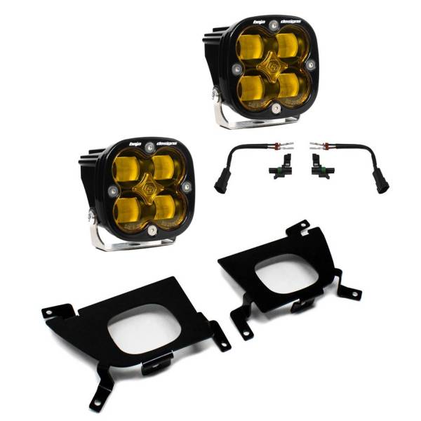 Baja Designs - Silverado Fog Pocket for 19-Up Silverado 1500/2500/2500 HD FPK SAE Amber Baja Designs