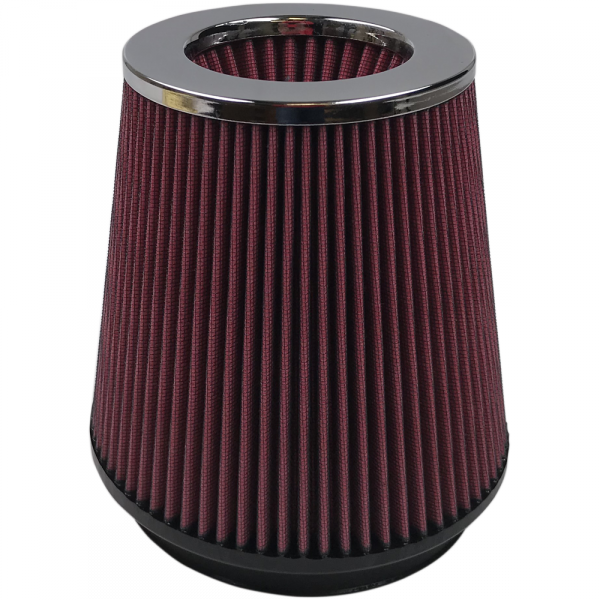 S&B - Air Filter For Intake Kits 75-2557 Oiled Cotton Cleanable 6 Inch Red S&B