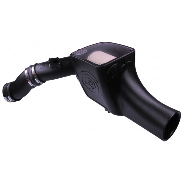 S&B - Cold Air Intake For 03-07 Ford F250 F350 F450 F550 V8-6.0L Powerstroke Dry Extendable White S&B