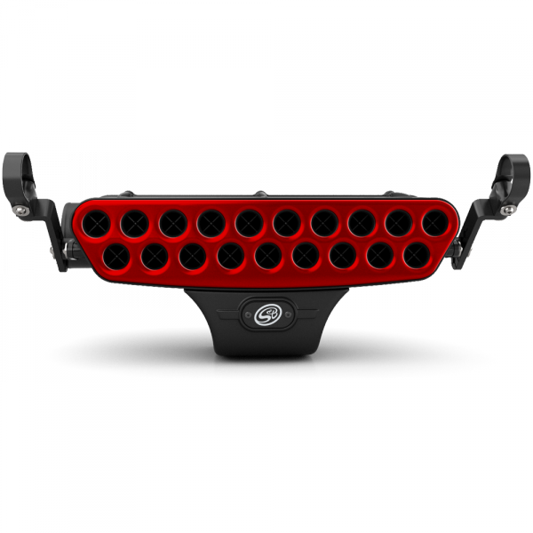 S&B - Stainless Steel Red Faceplate for Particle Separator S&B