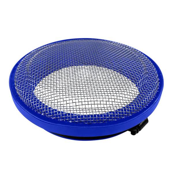 S&B - Turbo Screen 5.0 Inch Blue Stainless Steel Mesh W/Stainless Steel Clamp S&B