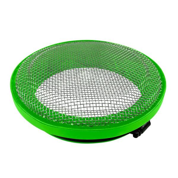 S&B - Turbo Screen 5.0 Inch Lime Green Stainless Steel Mesh W/Stainless Steel Clamp S&B