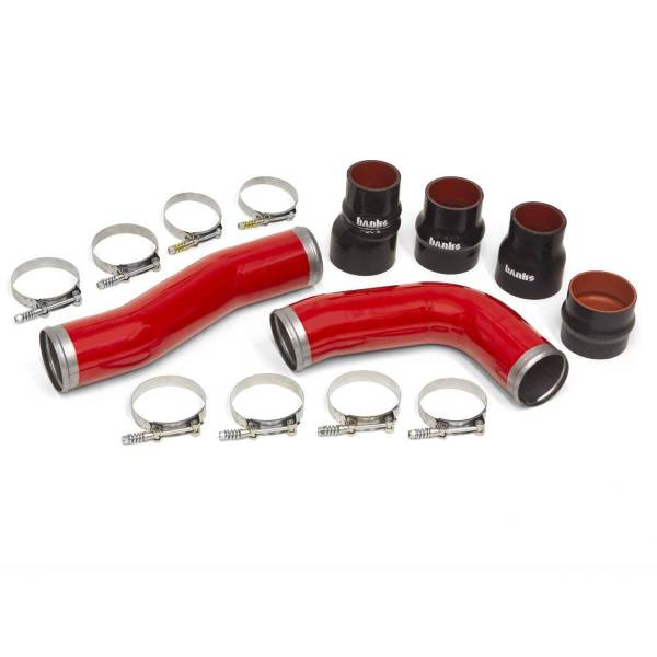 Banks Power - Boost Tube Kit Red Powdercoat 2010-12 Ram 6.7L OEM Replacement Boost Tubes Banks Power