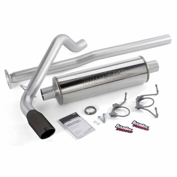 Banks Power - Monster Exhaust System Single Exit Black Tip 13-14 Toyota Tacoma 4.0L ECLB-DCLB Banks Power