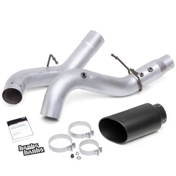 Banks Power - Monster Exhaust System Single Exit Black Tip for 20-23 Chevy/GMC 2500/3500 Banks Power