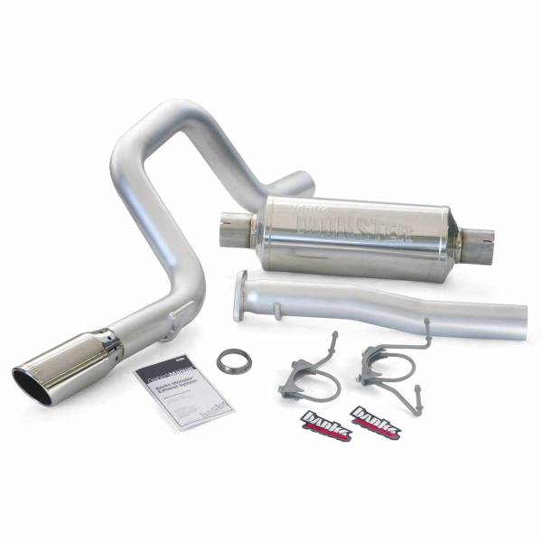 Banks Power - Monster Exhaust System Single Exit Chrome Round Tip 07-14 Toyota 4.0 FJ Cruiser Banks Power