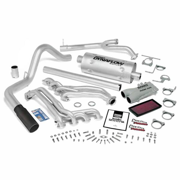 Banks Power - PowerPack Bundle Complete Power System 89-93 Ford 460 Black Tip Manual Transmission Banks Power