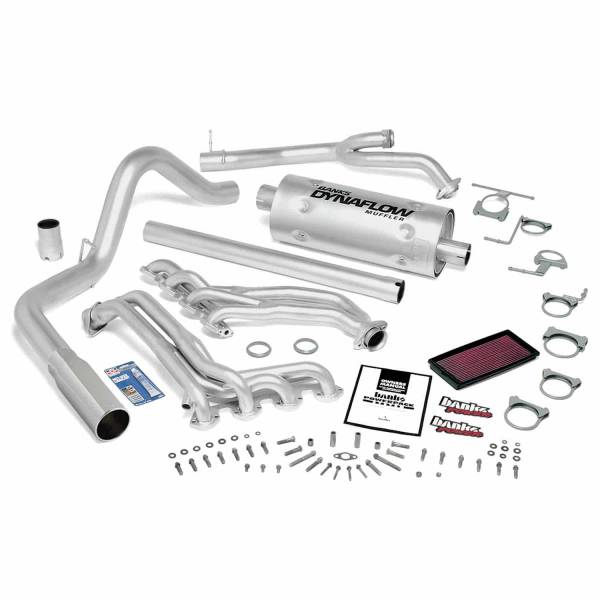 Banks Power - PowerPack Bundle Complete Power System Chrome Tip 93-97 Ford 460 E4OD Extended Cab Automatic Transmission Banks Power