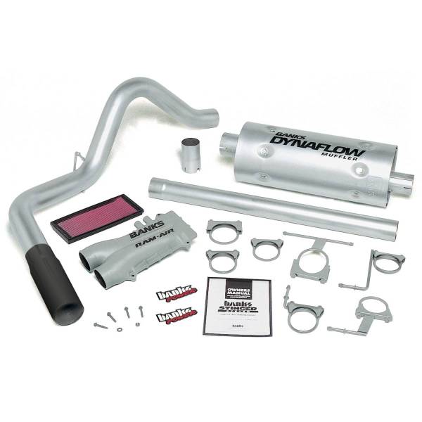 Banks Power - Stinger Bundle Power System W/Single Exit Exhaust Black Tip 87-93 Ford 460 Banks Power