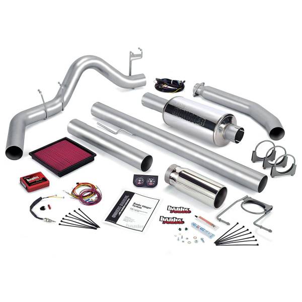 Banks Power - Stinger Bundle Power System W/Single Exit Exhaust Chrome Tip 02 Dodge 5.9L Extended Cab 235hp Banks Power