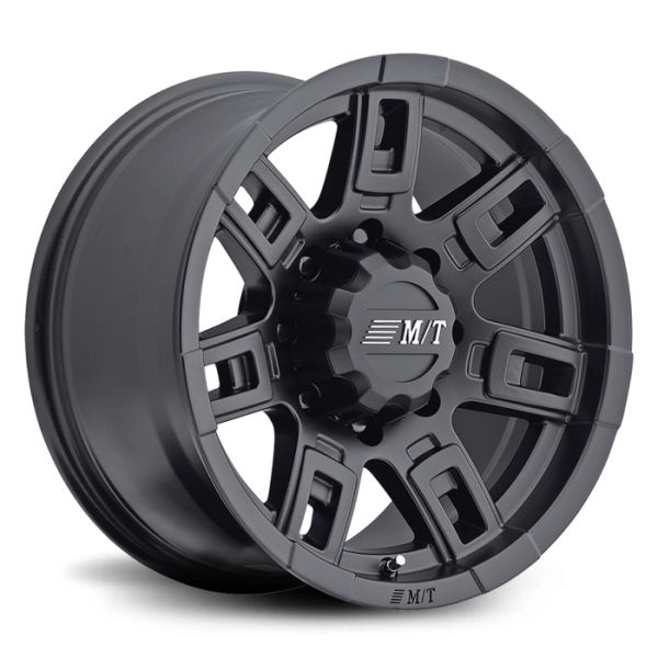 Mickey Thompson - Sidebiter II 15X10 with 5X4.50 Bolt Pattern 3.625 Back Space Satin Black