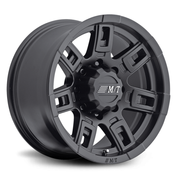 Mickey Thompson - Sidebiter II 22X12 with 6X135/6X5.50 Bolt Pattern 4.750 Back Space Satin Black