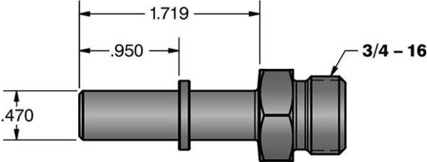 Fleece Performance - 12mm Quick Connect to 3/4 Inch-16 O-ring (-8 AN) Fleece Performance