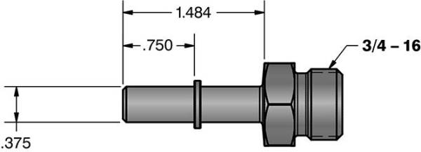 Fleece Performance - 3/8 Inch Quick Connect to 3/4 Inch-16 O-ring (-8 AN) Fleece Performance