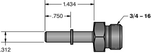 Fleece Performance - 5/16 Inch Quick Connect to 3/4 Inch-16 O-ring (-8 AN) Fleece Performance