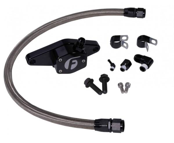 Fleece Performance - Cummins Coolant Bypass Kit 12V 94-98 with Stainless Steel Braided Line Fleece Performance