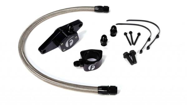 Fleece Performance - Cummins Coolant Bypass Kit VP 98.5-02 with Stainless Steel Braided Line Fleece Performance