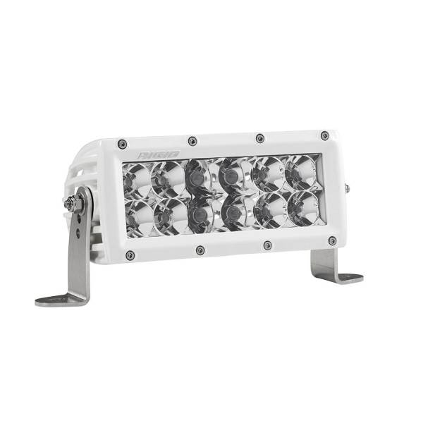 Rigid Industries - 6 Inch Spot/Flood Combo Light White Housing E-Series Pro RIGID Industries