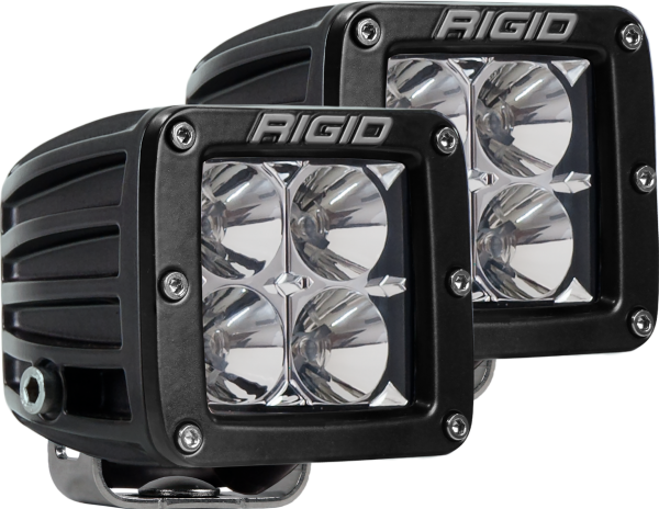 Rigid Industries - Flood Surface Mount Black Pair D-Series Pro RIGID Industries