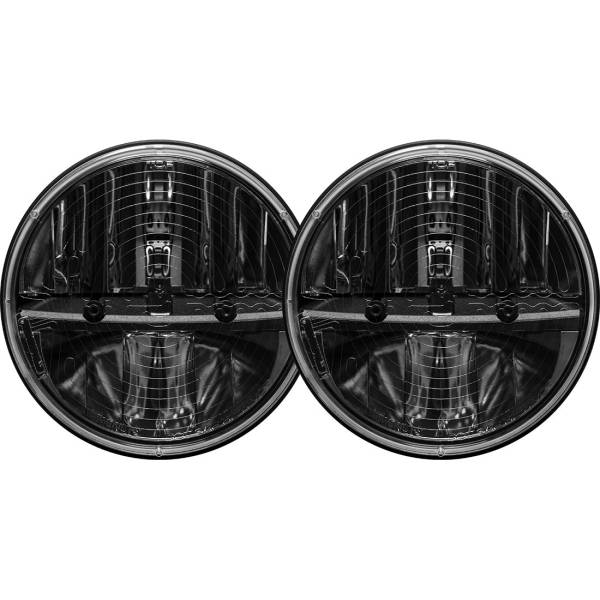 Rigid Industries - 7 Inch Round Heated Headlight With Pwm Adaptor Pair RIGID Industries