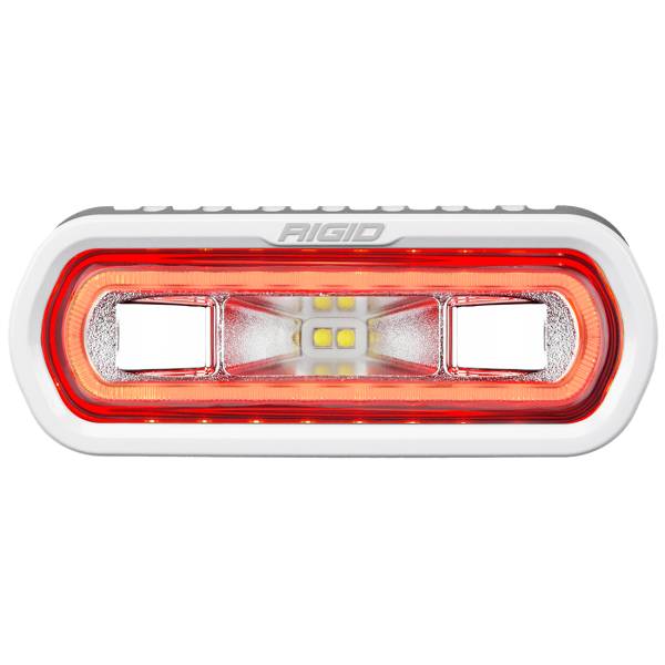 Rigid Industries - SR-L Series Marine Spreader Pod 2 Wire Surface Mount White With Red Halo RIGID Industries