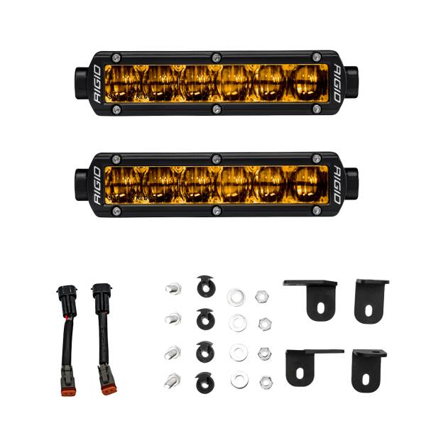 Rigid Industries - 2022+ Toyota Tundra 6 Inch SR-Series Selective Yellow Fog Light Kit RIGID Industries