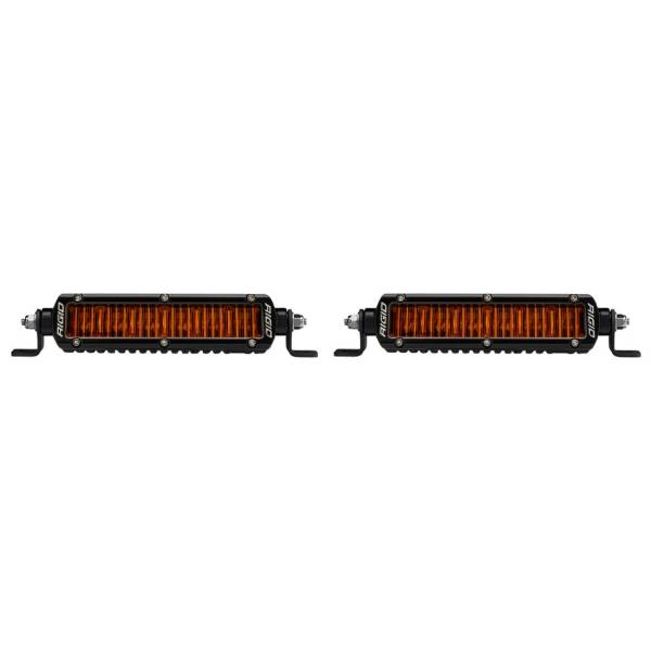 Rigid Industries - SR-Series SAE 6 Inch with Amber PRO Lens Pair Rigid Industries