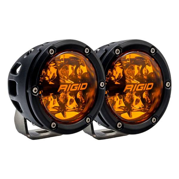 Rigid Industries - 360-Series 4 Inch Spot with Amber PRO Lens Pair Rigid Industries