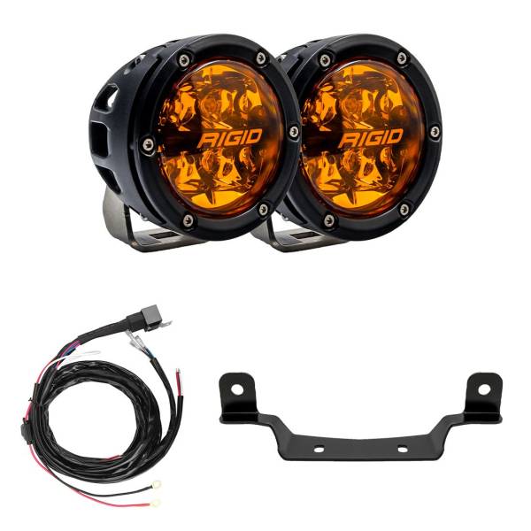 Rigid Industries - Polaris Razor 360-Series Amber PRO Grille Light Kit Rigid Industries