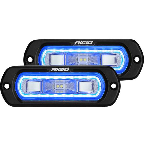 Rigid Industries - SR-L Series Off-Road Spreader Pod Blue Halo Pair Rigid Industries