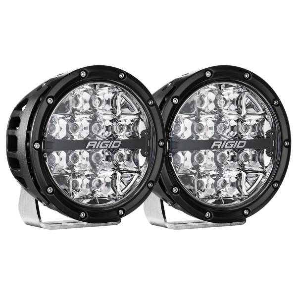 Rigid Industries - 360-Series 6 Inch Off-Road Lamp Spot Beam RGBW Backlight Set of 2 Rigid Industries