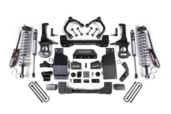 BDS Suspension - 4 Inch Lift Kit Coil-Over Silverado/Sierra 1500 19-24 4WD Diesel FOX 2.5 Performance Elite