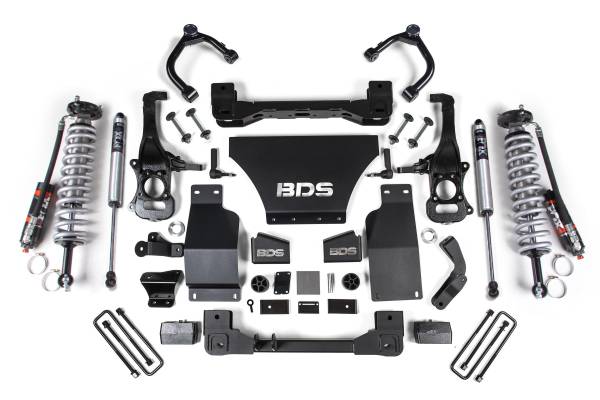 BDS Suspension - 4 Inch Lift Kit FOX 2.5 Performance Elite Coil-Over Silverado/Sierra 1500 19-24 4WD Gas Fox 2.5 Performance Elite Shocks