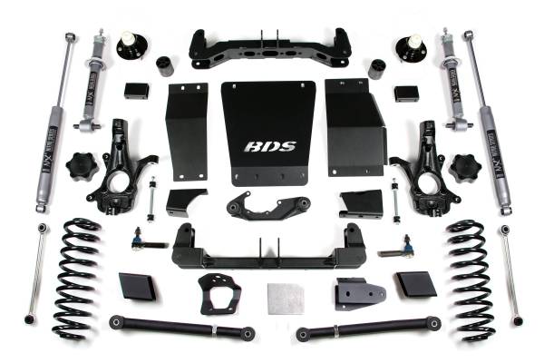 BDS Suspension - 6 Inch Lift Kit Chevy/GMC Suburban Tahoe Yukon/XL 1500 15-19 4WD Cast Steel NX2 Nitro