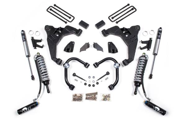 BDS Suspension - 3 Inch Lift Kit FOX 2.5 Coil-Over Conversion Silverado/Sierra 2500HD/3500HD 11-19 Diesel Block Kit Without Factory Overload Fox 2.5 Performance Shocks