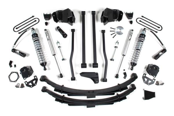 BDS Suspension - 8 Inch Lift Kit 09-13 Ram Coil Over Long Arm w/4 inch Axle Rear Block Kit Diesel With Fox Shocks