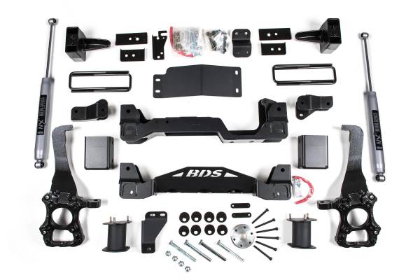 BDS Suspension - 6 Inch Lift Kit Ford F150 09-13 4WD 5 Inch Block NX2 Nitro