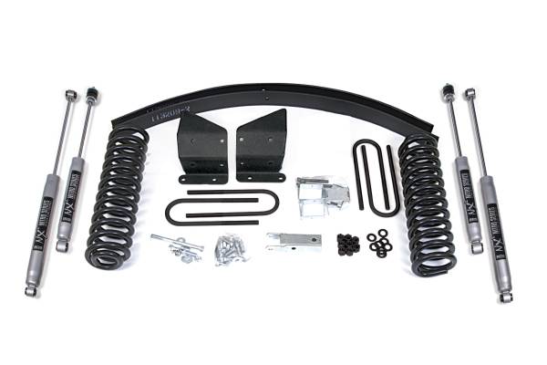 BDS Suspension - 4 Inch Lift Kit Ford F100/F150 77-79 4WD Block Kit and Add A Leaf NX2 Nitro