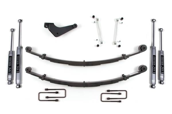 BDS Suspension - 2 Inch Leveling Kit Ford F250/F350 Super Duty 99-04 4WD Radius Front U Bolt NX2 Nitro Shocks