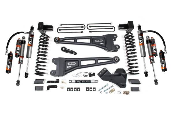 BDS Suspension - 4 Inch Lift Kit w/ Radius Arm Ford F350 Super Duty DRW 17-19 4WD Diesel Fox 2.5 Performance Elite Shocks