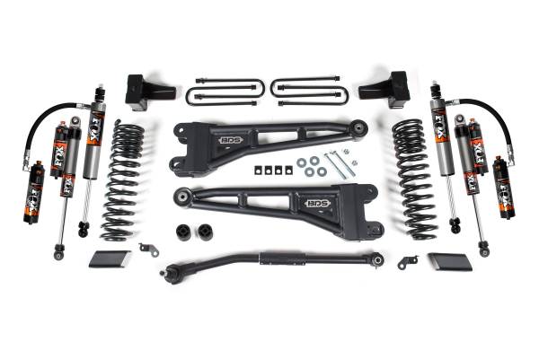 BDS Suspension - 2.5 Inch Lift Kit w/ Radius Arm Ford F250/F350 Super Duty 17-19 4WD Diesel Fox 2.5 Performance Elite Shocks