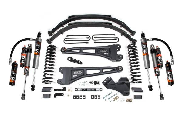 BDS Suspension - 5 Inch Lift Kit w/ Radius Arm Ford F250/F350 Super Duty 23-24 4WD Diesel Leaf Springs Fox 2.5 Performance Elite