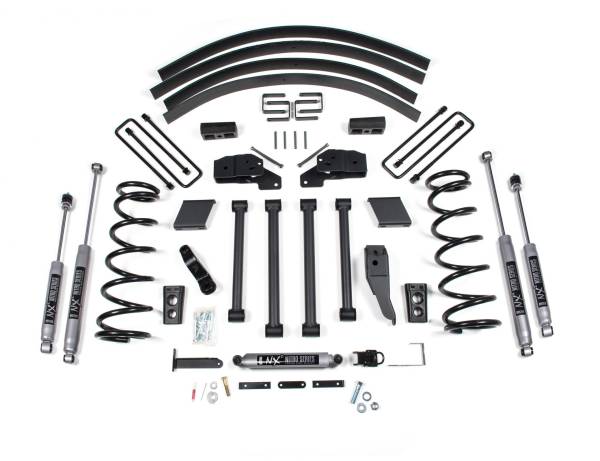 BDS Suspension - 5 Inch Lift Kit Dodge Ram 2500/3500 00-02 4WD Block Kit With Factory Overload NX2 Nitro Shocks