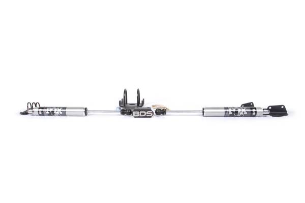 BDS Suspension - Dual Steering Stabilizer Kit w/ FOX 2.0 Performance Shocks T-Style Steering Dodge Ram 2500 08-13 and 3500 08-12 4WD