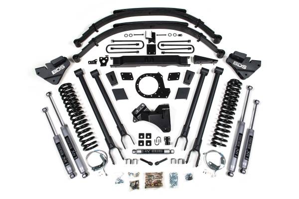 BDS Suspension - 9 Inch Lift Kit w/ 4-Link Ford F250/F350 Super Duty 20-22 4WD Diesel With NX2 Nitro Shocks