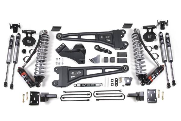 BDS Suspension - 6 Inch Lift Kit w/ Radius Arm FOX 2.5 Performance Elite Coil-Over Conversion Ford F250/F350 Super Duty 08-10 4WD Diesel Leaf Springs