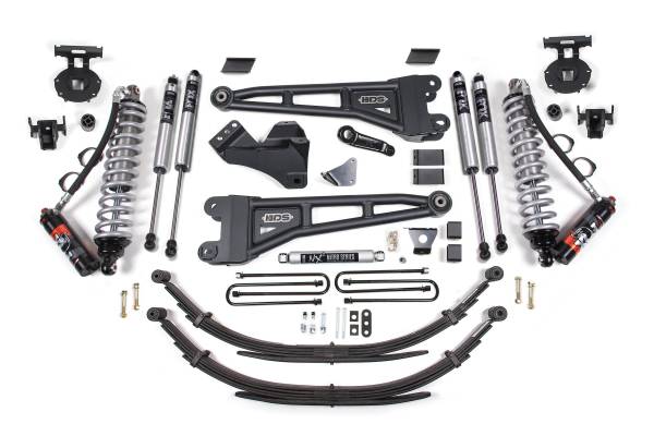 BDS Suspension - 6 Inch Lift Kit w/ Radius Arm FOX 2.5 Performance Elite Coil-Over Conversion Ford F250/F350 Super Duty 05-07 4WD Diesel 6 Inch Leaf Springs