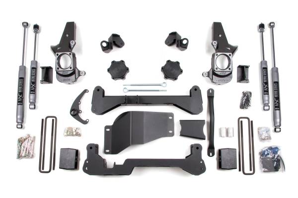 BDS Suspension - 4.5 Inch Lift Kit Silverado/Sierra 2500HD/3500 01-10 SRW 4WD Standard Knuckle NX2 Nitro